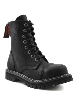 8 håls vintage svart