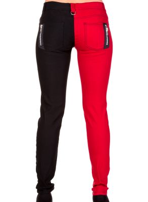 Split byxor- Röd/Svart