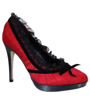 Bliss-38 Red-Blk Satin