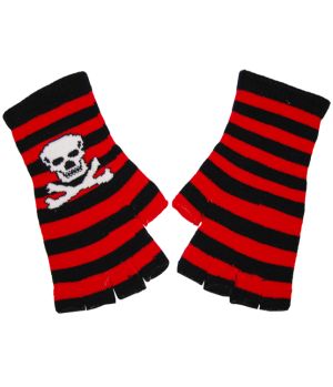 Stripes 'n Skulls - röda