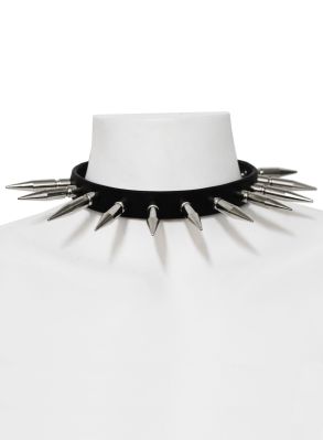 Långa spikes nithalsband-1
