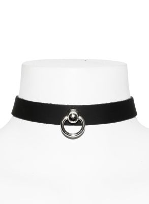 Ring- läder choker II
