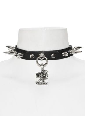 Eye of Rah spiknit choker