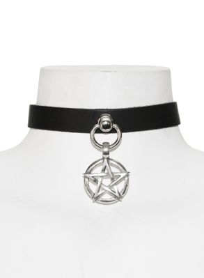 Lilith penta läder choker