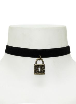 Sammet choker lås