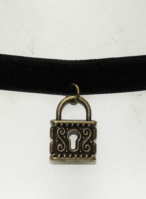 Sammet choker lås