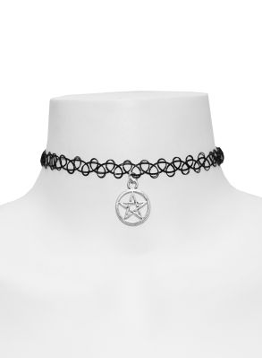 Penta tattoo choker