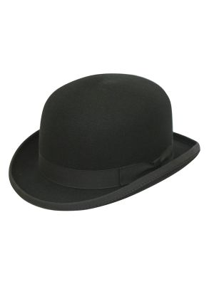 Svart bowlerhatt