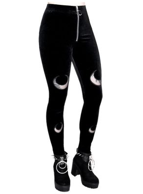 Crescent Velvet Leggings
