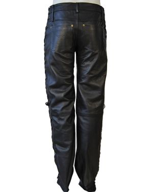 Läderbyxor med snörning