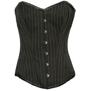 Elegant svart vit randig