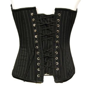 Elegant svart vit randig