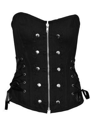 Elegant zipper korset