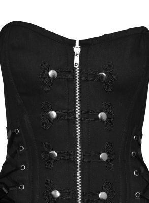 Elegant zipper korset