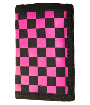 Plånbok - Rutig rosa