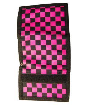 Plånbok - Rutig rosa