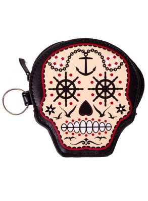 Mini sugar skull plånbok