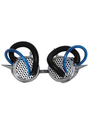 Spiked cyber goggles blå