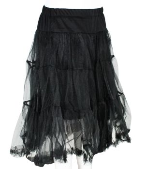 Svart underkjol (lång)