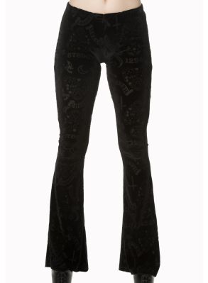 utsvängda ouija sammetsbyxor