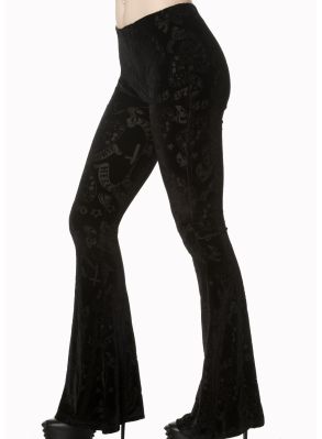 utsvängda ouija sammetsbyxor