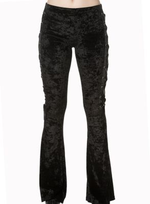 utsvängda sammetsbyxor 