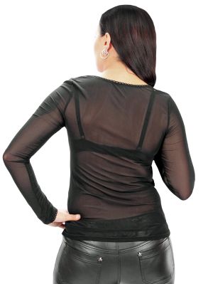 Långärmad nät topp