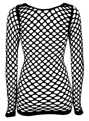 Långärmad fishnet topp