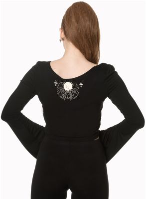 occult kitty crop top