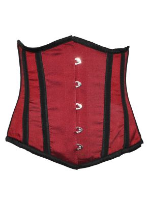 Röd satin underbust