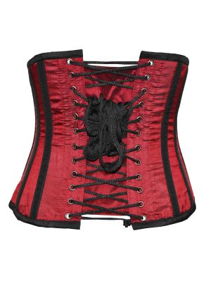 Röd satin underbust