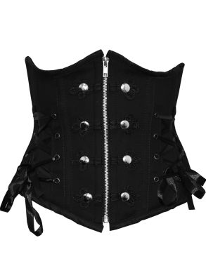 Elegant zipper underbust