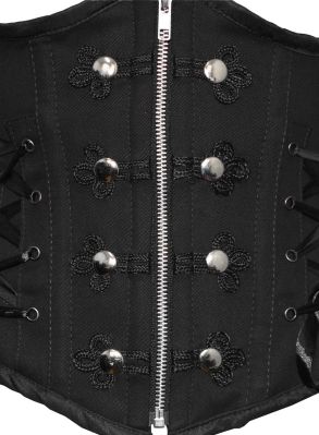 Elegant zipper underbust