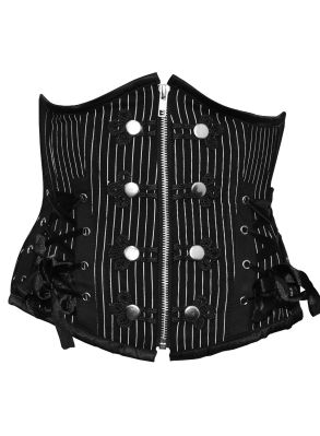 Elegant pinstripe underbust