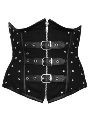Studded biker underbust