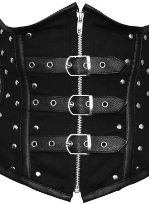 Studded biker underbust