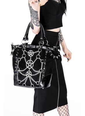 Chained pentagram väska
